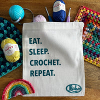 Project Pouch: Eat. Sleep. Crochet. Repeat.