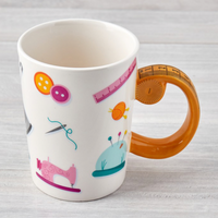 Sewing themed ceramic mug in presentation box. Perfect gift for crafters, sewists, knitters and crocheters