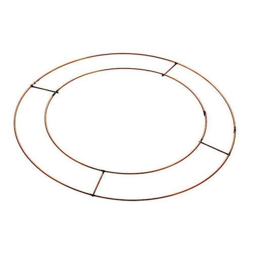 Wreath base kit includes copper wreath ring and 40 pipe cleaners